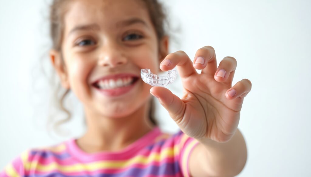 矯正している子ども